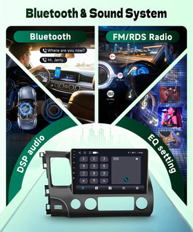 Podofo steering wheel controls simplify hands-free adjustments while driving.