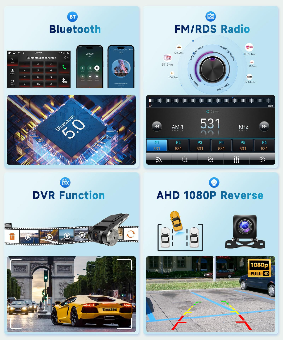 Podofo steering wheel control compatibility for convenient hands-on command