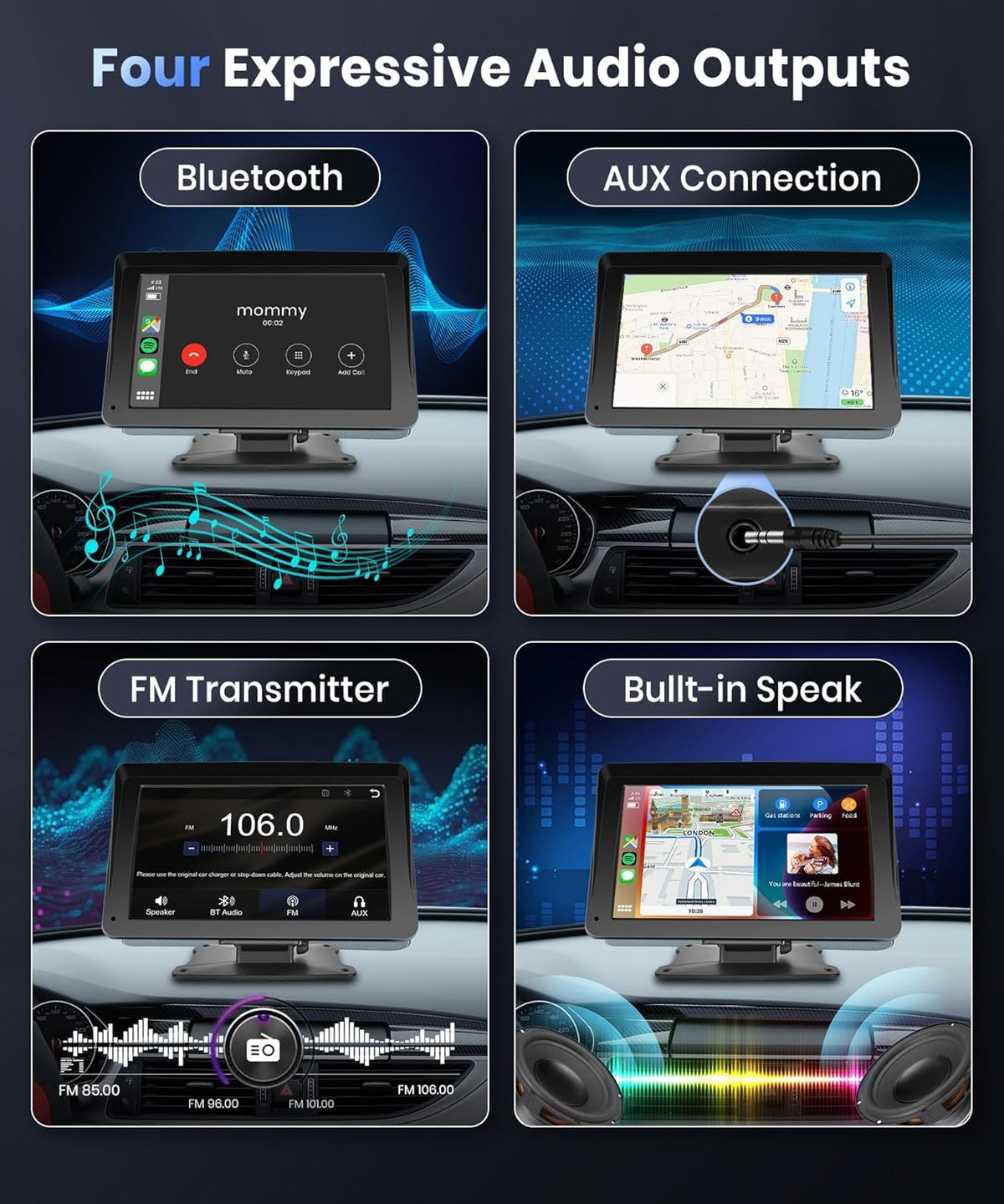 podofo touchscreen in use navigation map and voice control convenience benefit