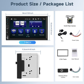 Podofo USB, Type-C, TF, AUX, and SWC inputs for flexible connections.