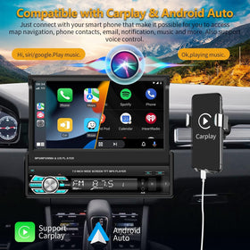 Podofo wired CarPlay/Android Auto setup on road integration
