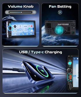 Podofo wireless CarPlay and Android Auto for seamless smartphone mirroring
