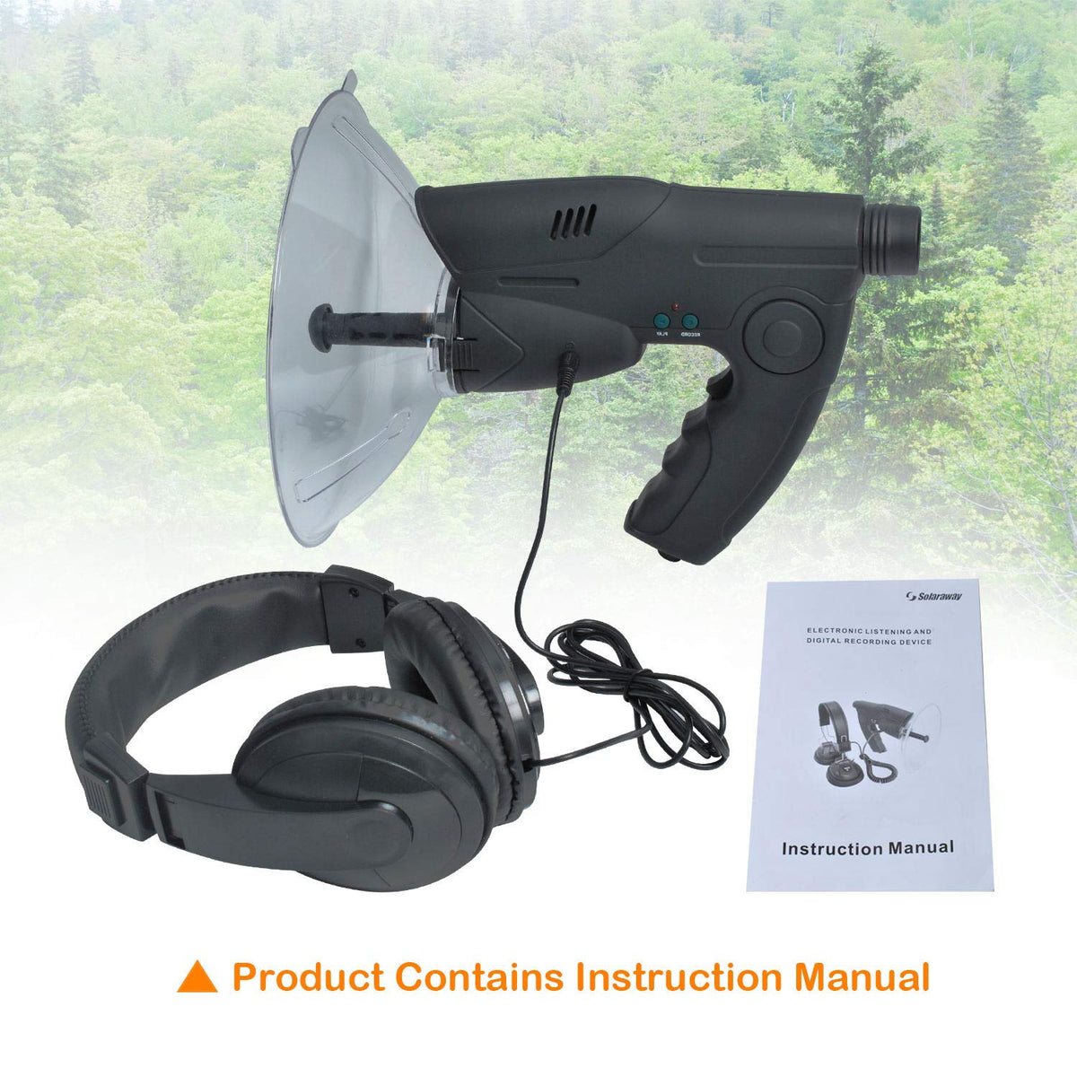 Podoy packaging with instruction manual showing included items and quick start