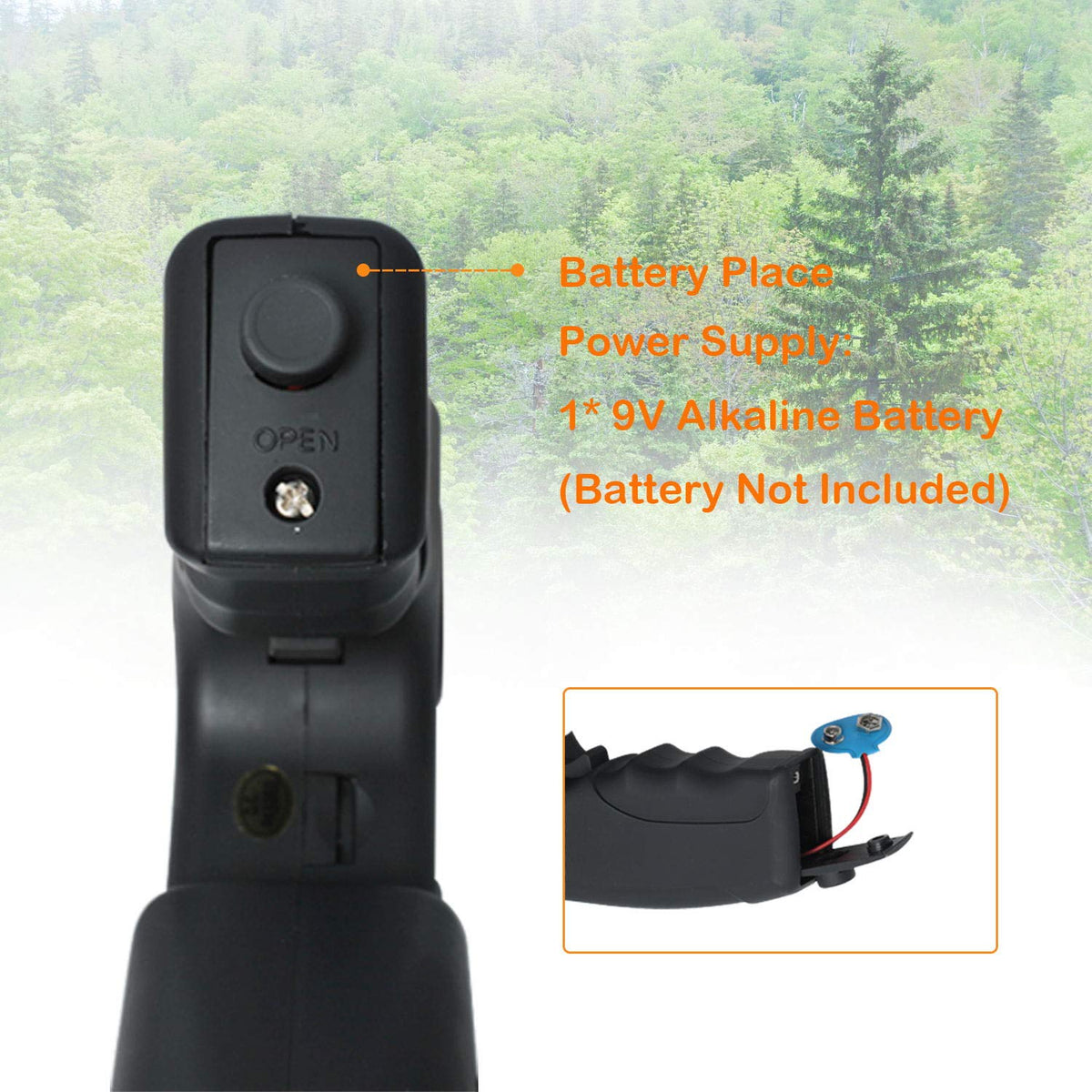 Podoy red LED recording indicator lit while capturing a 12-second audio clip