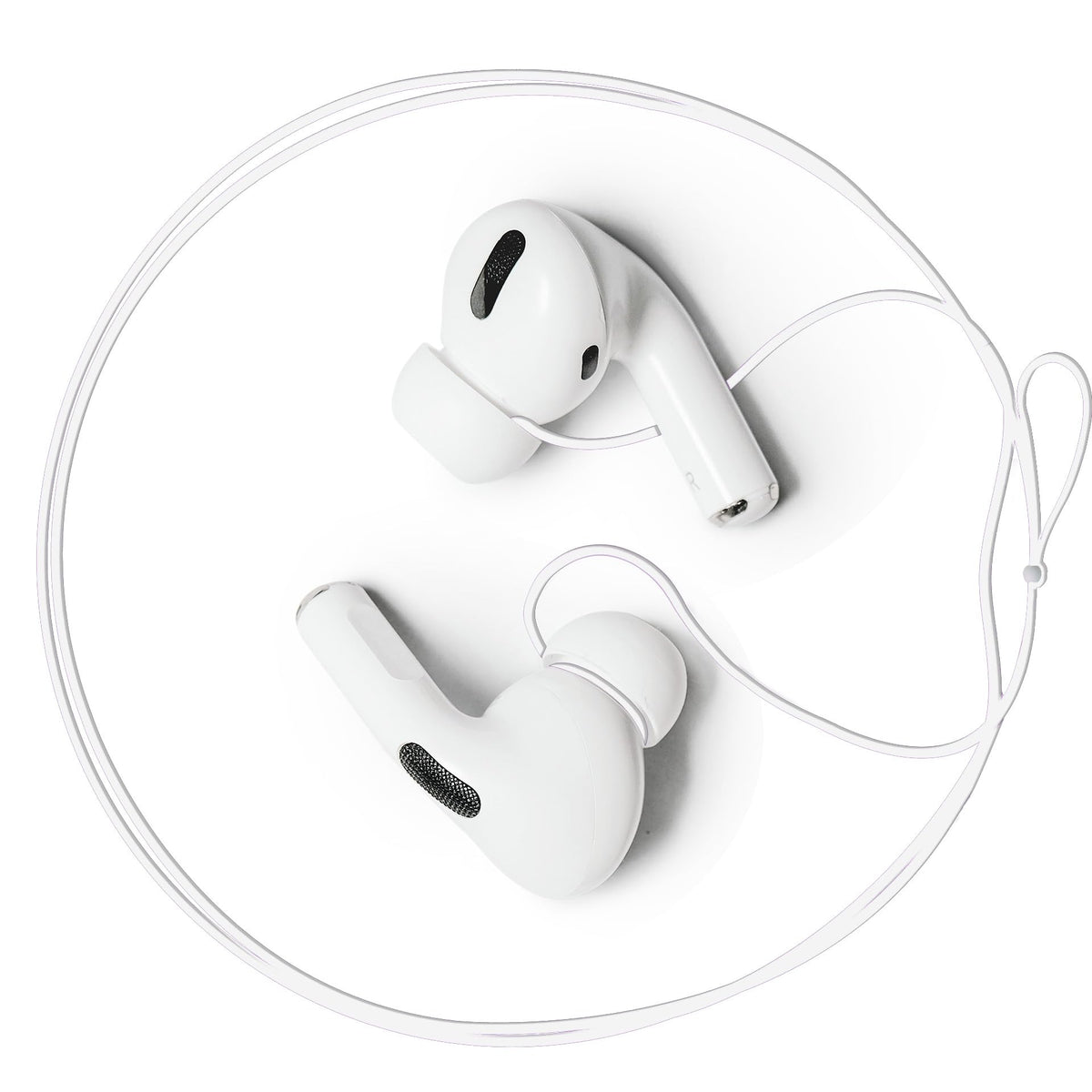 Podstring anti-lost strap for AirPods Pro keeps earbuds secure during active workouts.