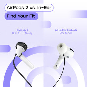 Podstring on desk with earbuds and phone showing everyday carry convenience