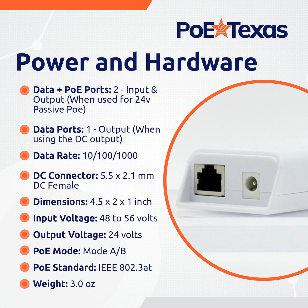 PoE Texas Austin support indicates local expert assistance for installation.