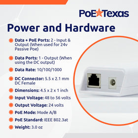 PoE Texas Austin support indicates local expert assistance for installation.