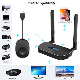 POFAN wireless HDMI receiver enabling crisp display on TV or projector