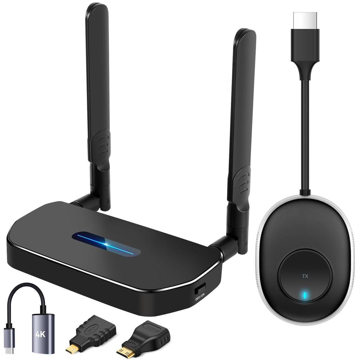 POFAN wireless HDMI transmitter for seamless big-screen mirroring
