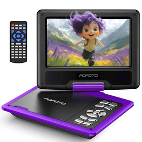 POFOTO 9-5inch DVD player car-mounted for backseat viewing on trips