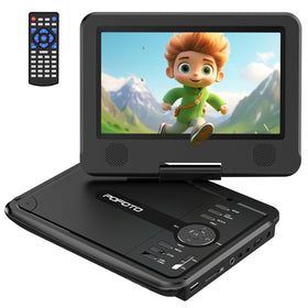 POFOTO 9.5-inch car DVD screen with clear viewing for long trips