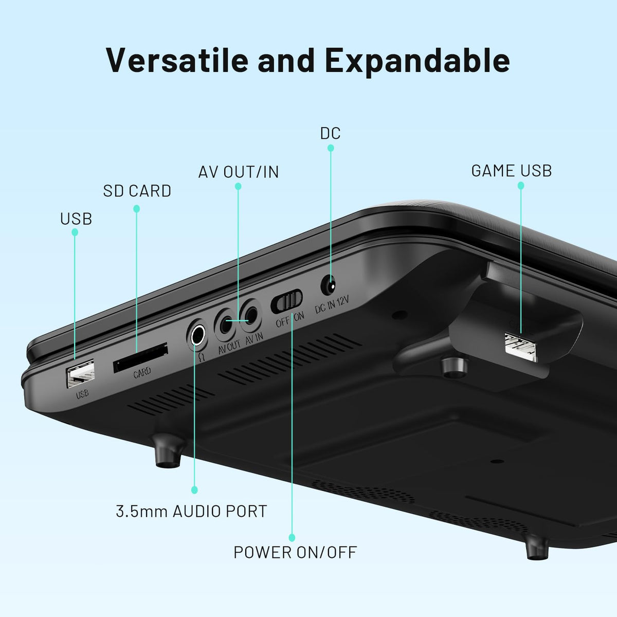 POFOTO AV output lets you connect to a larger screen