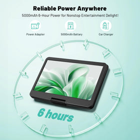 POFOTO 5000mAh battery delivers up to six hours of playback