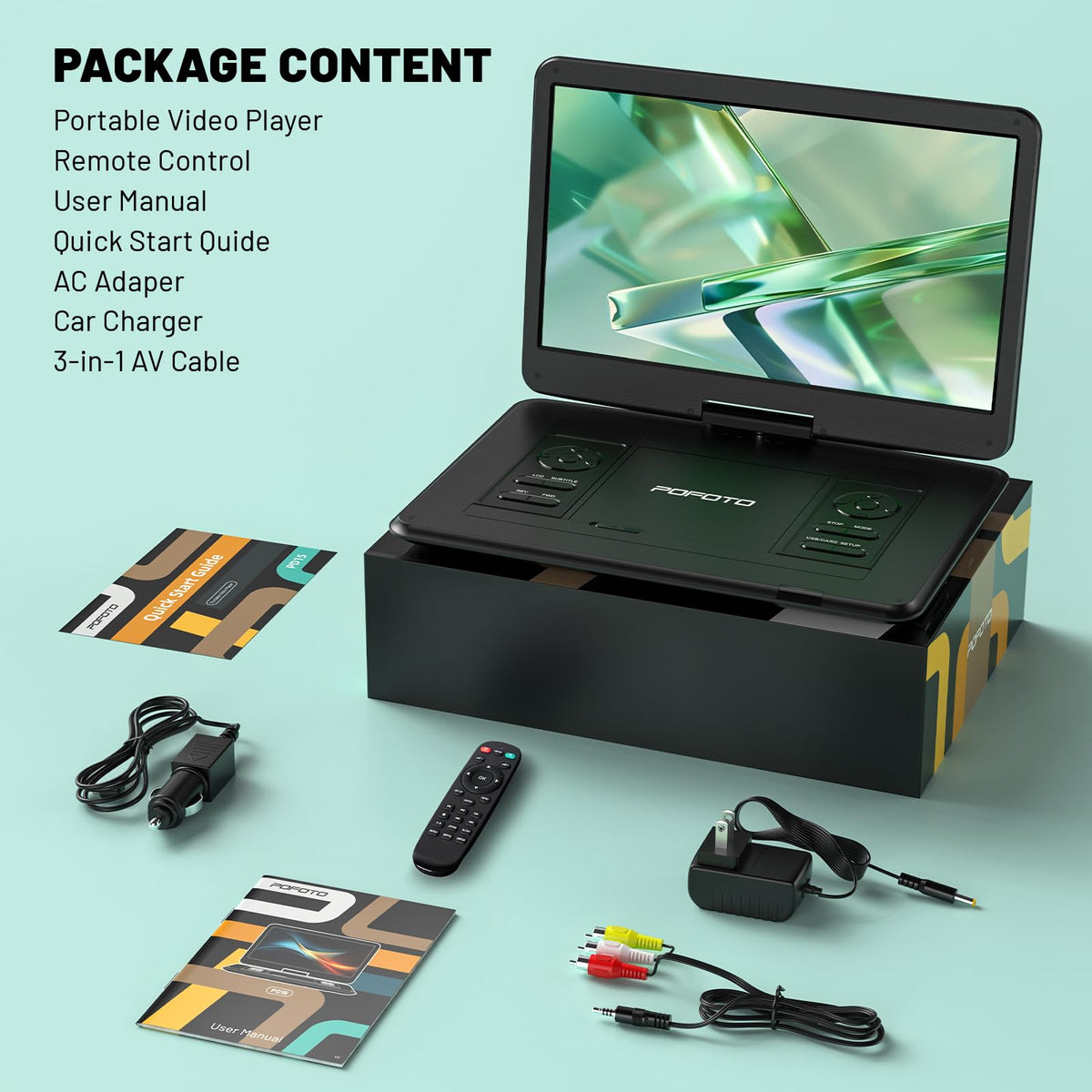 POFOTO ideal for car trips and family movie nights