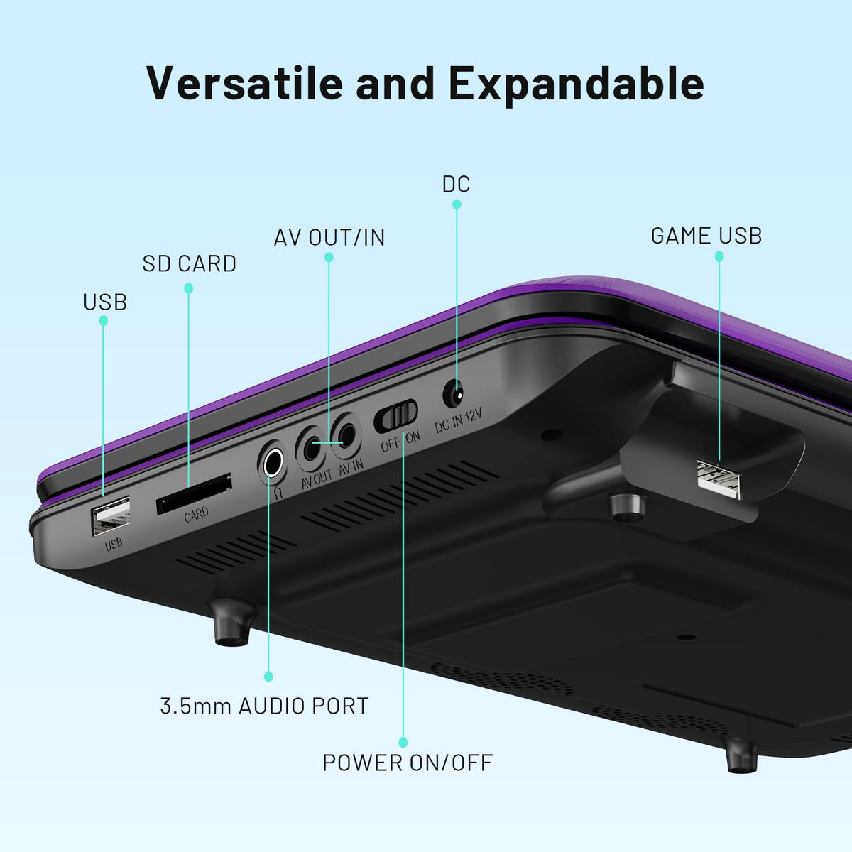 POFOTO USB and SD media support for versatile file playback