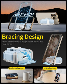 Pohgelan AirPods 4 case with lid lock ensuring full closure.
