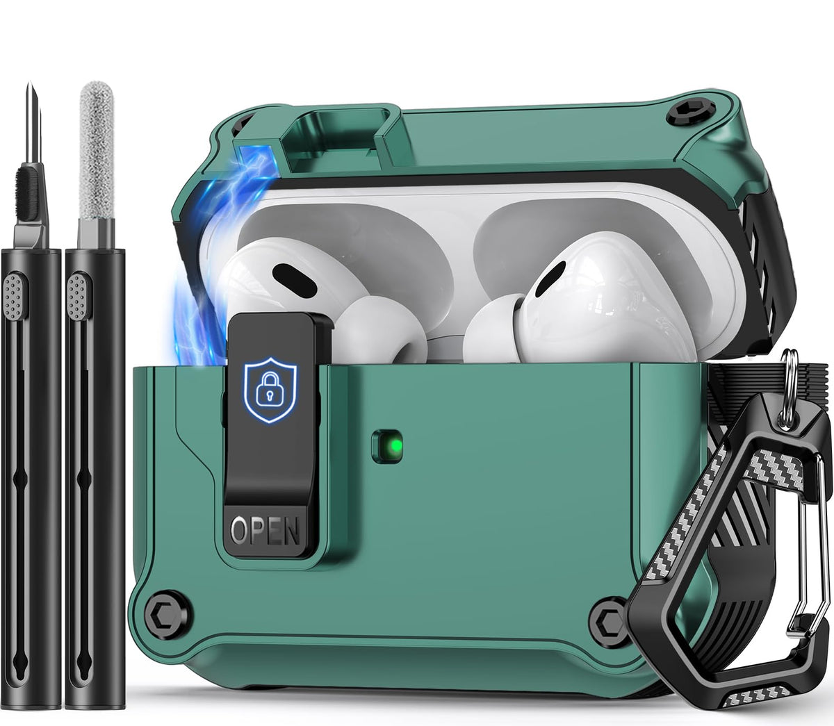 Pohgelan AirPods Pro case lock keeps your case secure and accessible