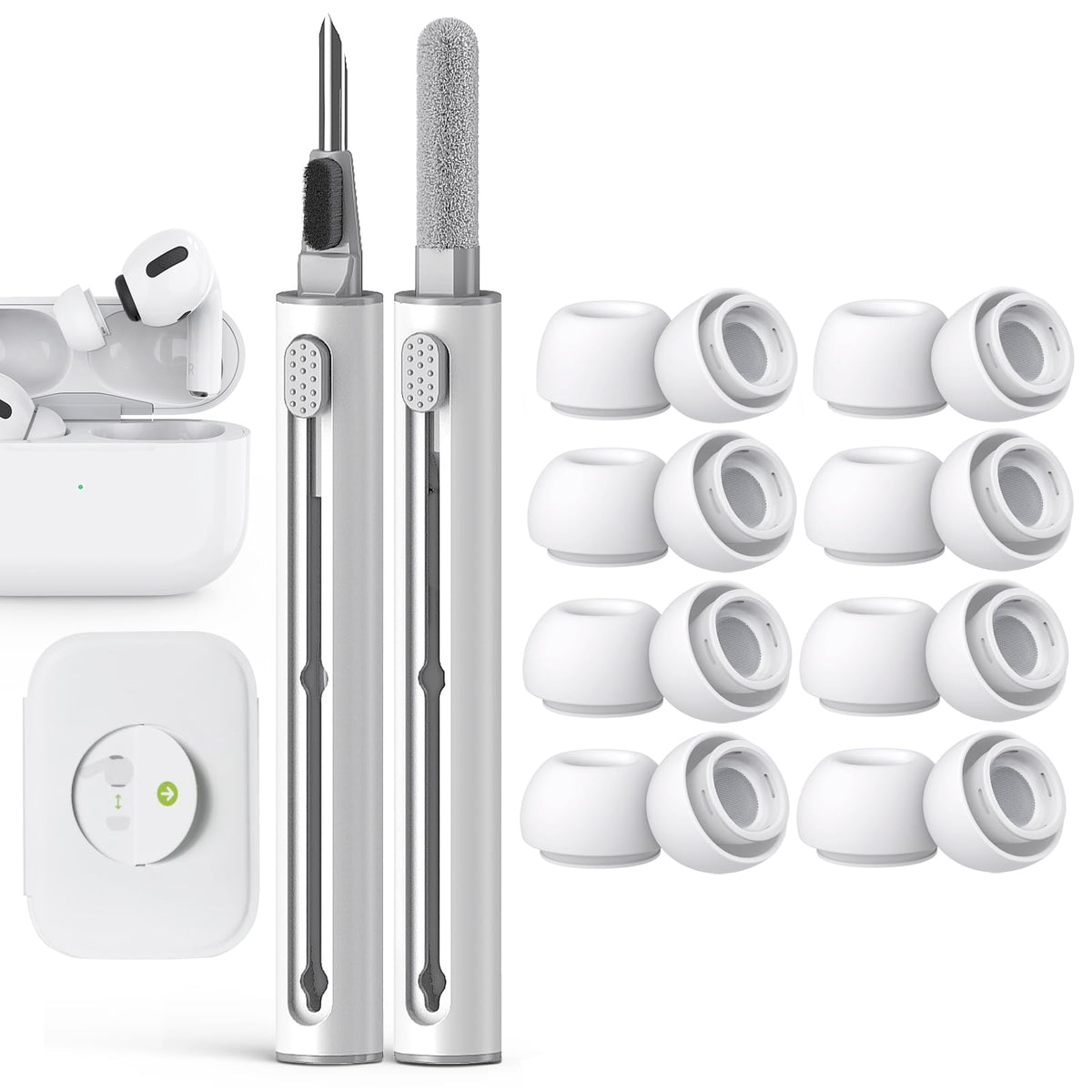Pohgelan AirPods Pro ear tips with noise reduction holes for quieter listening