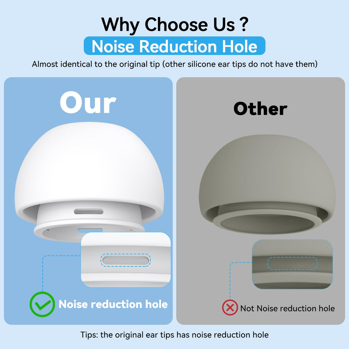 Eight sizes XS to L fit AirPods Pro 1st and 2nd gen