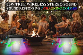 Pohopa LED color lights create a dynamic visual display with music
