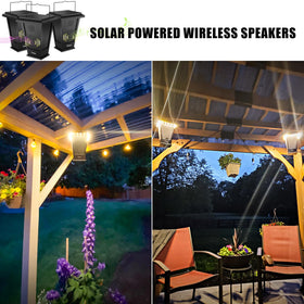 Pohopa multi-speaker pairing setup enabling surround sound across your yard