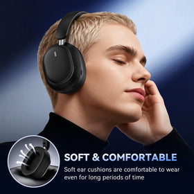 Pointcinco used on airplane seat illustrating ANC benefit for travel noise reduction