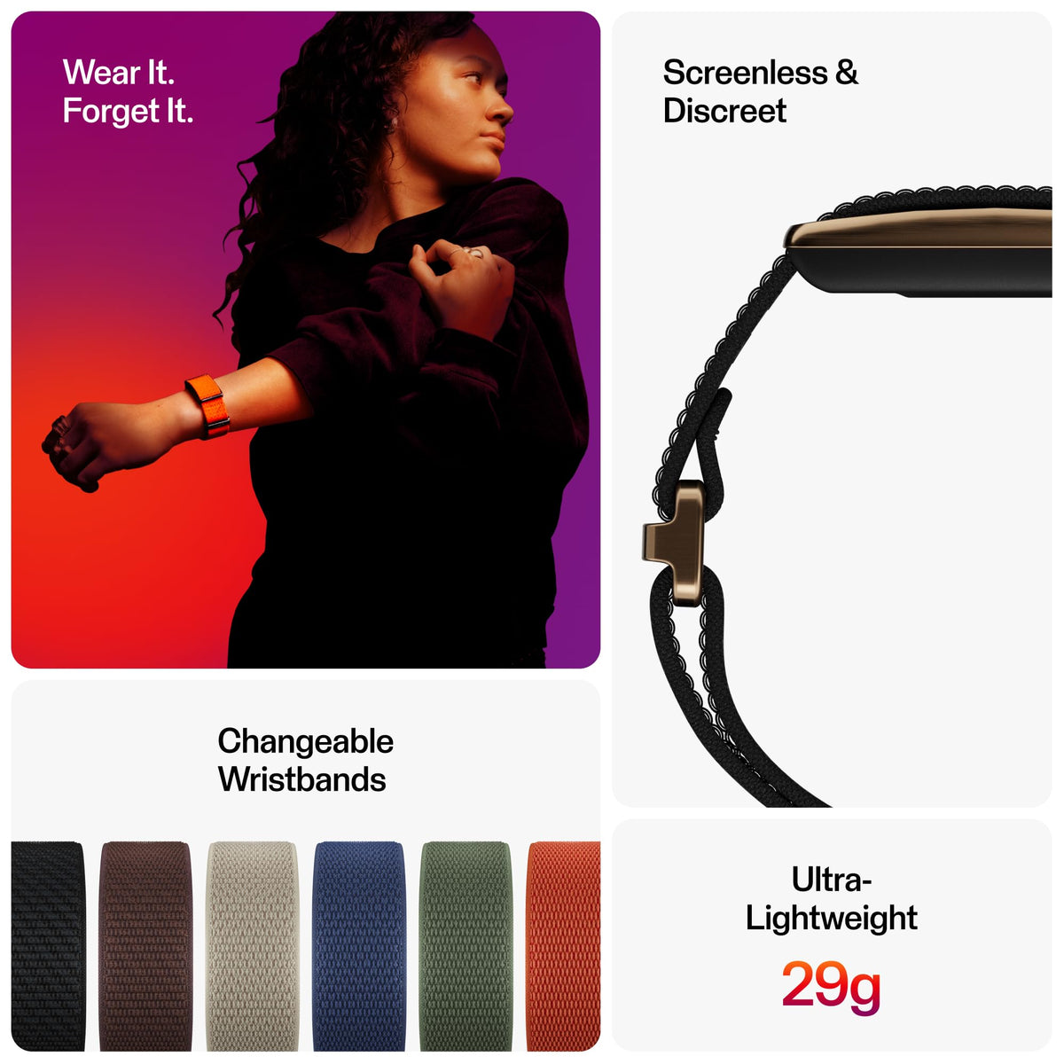 POLAR Loop heart-rate tracking during workouts and daily activity.