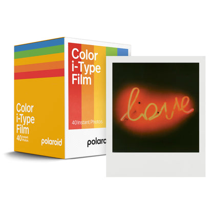 Polaroid 40x film pack box, bulk instant color film for NOW and OneStep cameras.