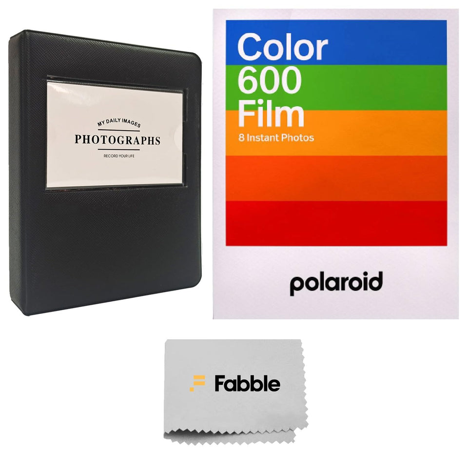 Polaroid 600 film pack front view showing brand and packaging benefit