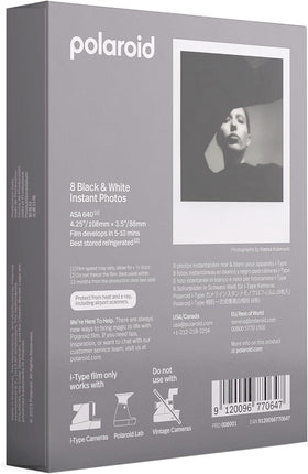 The Imaging World polaroid black & white film being loaded into an i-Type camera for easy use
