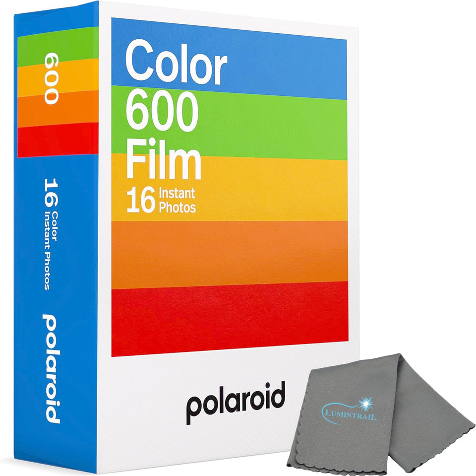 Polaroid front packaging showing film colors and branding for vibrant photos
