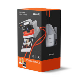 Polaroid Flip packaging and accessories for easy setup and travel.