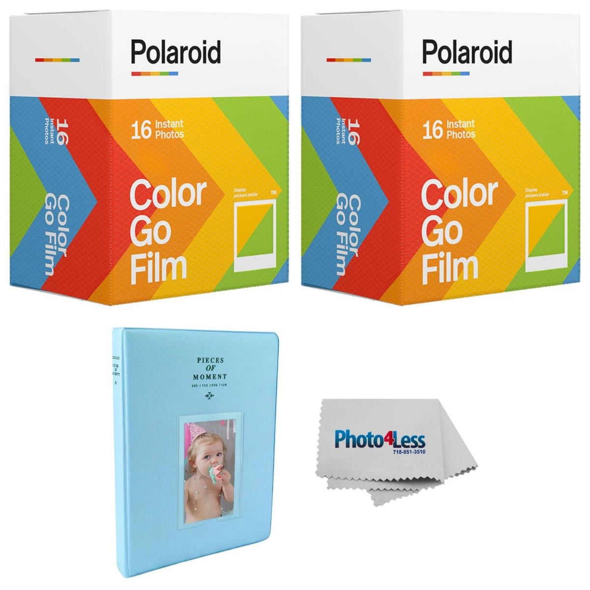 Polaroid GO color film double pack with 16 prints for on-the-go memories