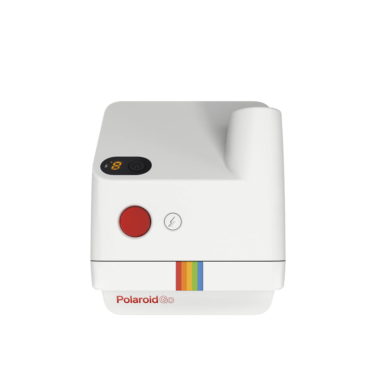 Polaroid Go ejecting a Go film print, highlighting instant output — Polaroid tangible memories