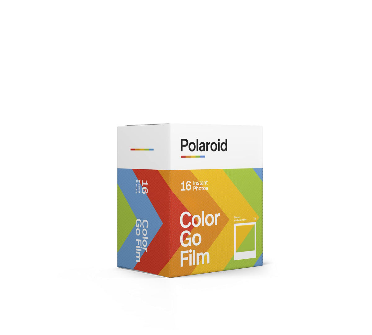 Polaroid Go film format offers small, vibrant instant photos.