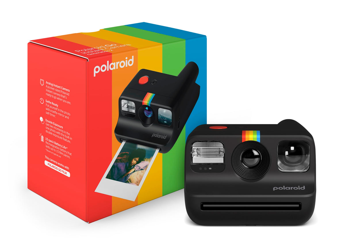 Polaroid Go Gen 2 pocket-size camera for on-the-go portraits.