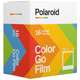Polaroid Go in a pocket to illustrate size and portability — Polaroid easy to carry