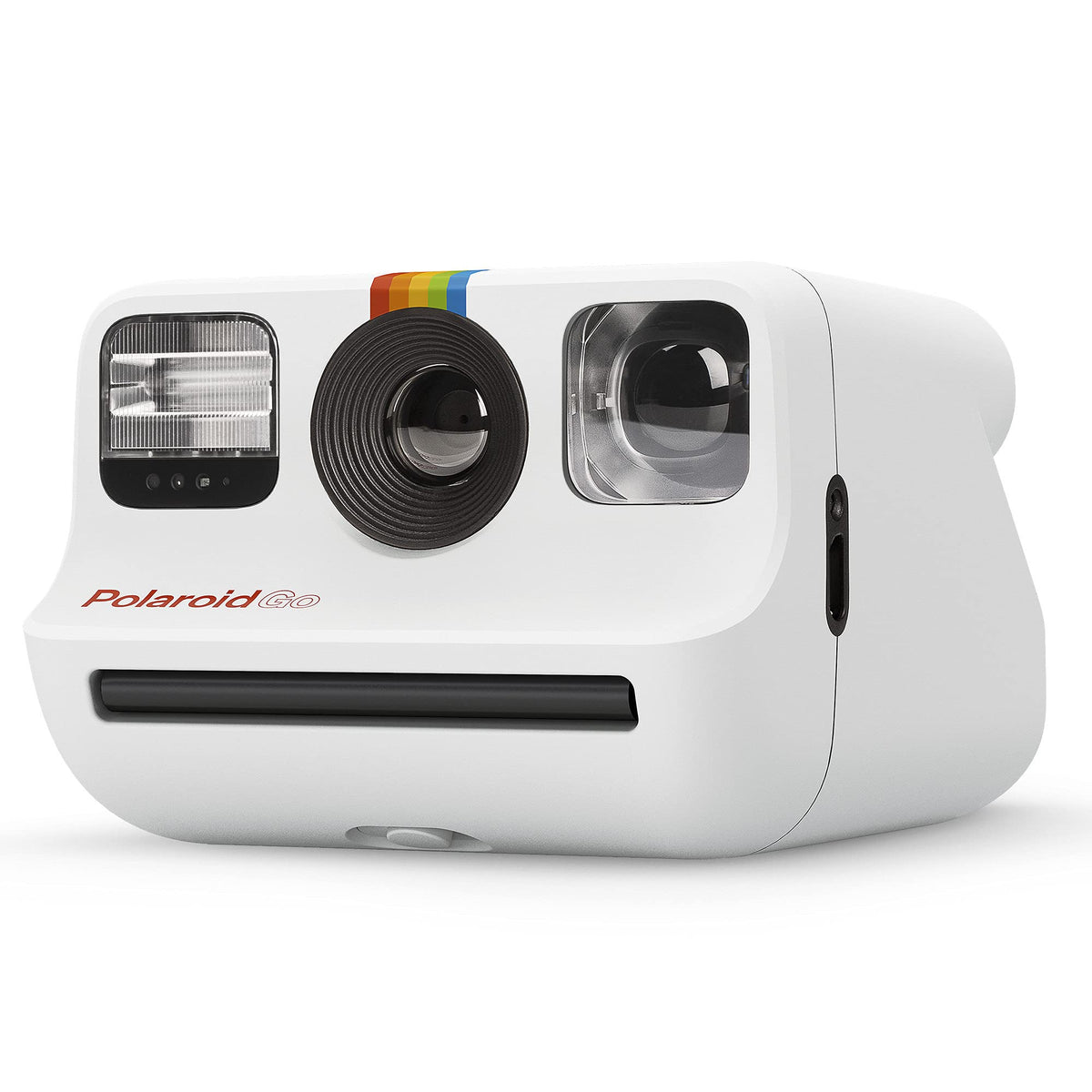 Polaroid Go selfie-mirror demonstrating easy self-portraits on the move