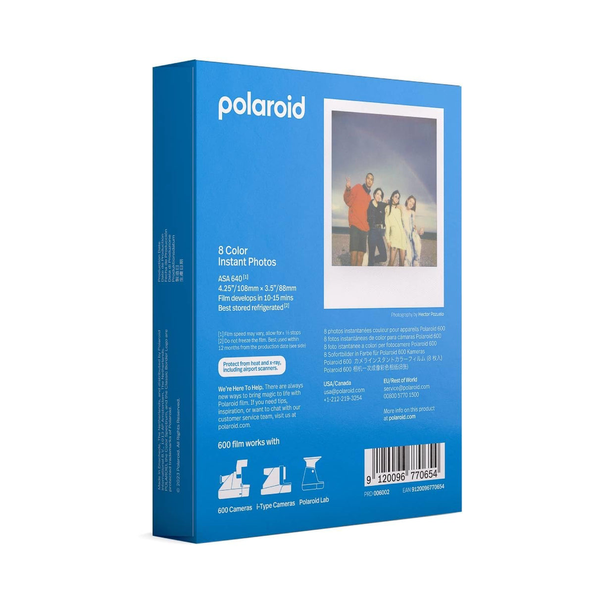 Polaroid gray 5-inch album front with pocket showing display benefit
