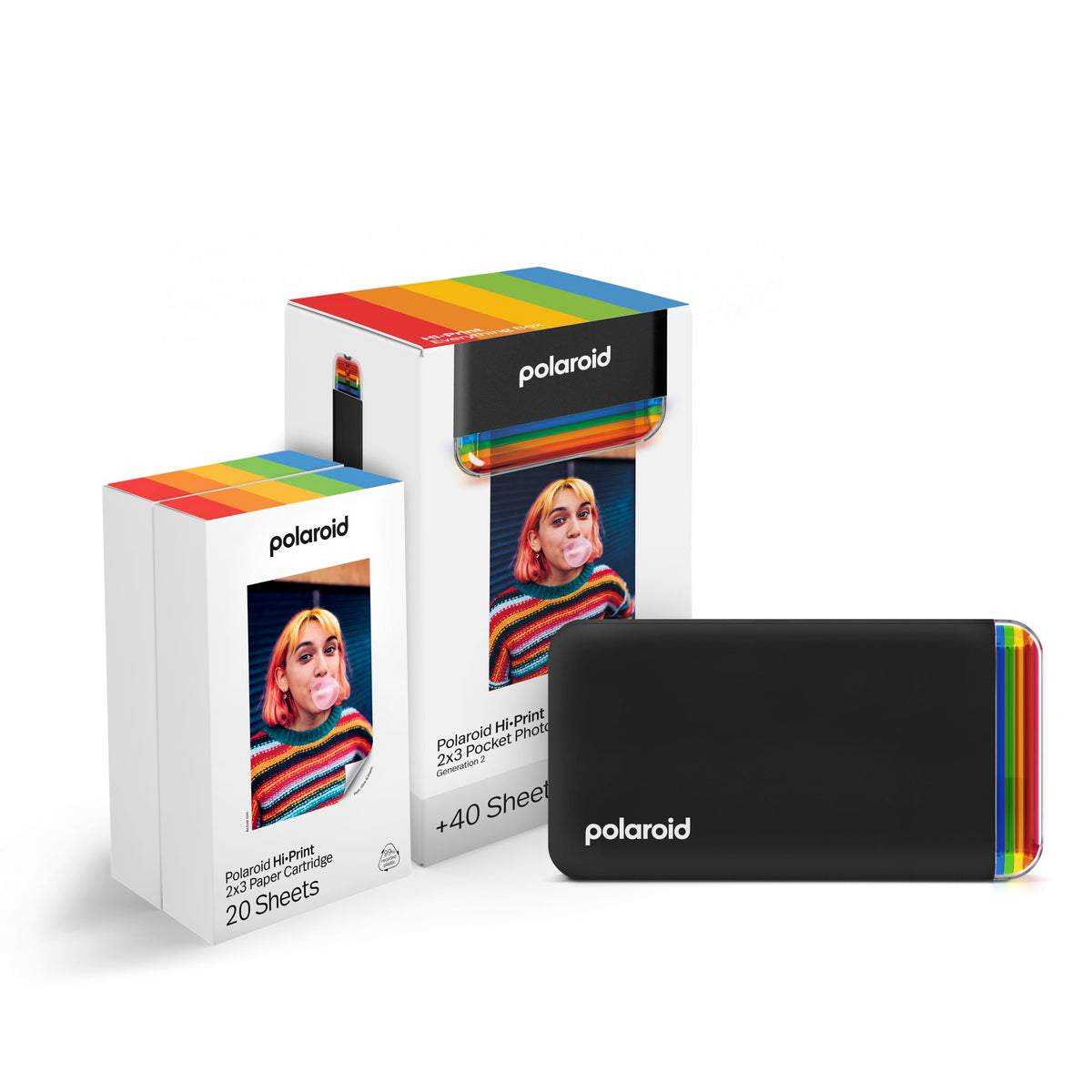Polaroid Hi-Print bundle printer enables on-the-go photo printing with crisp results.