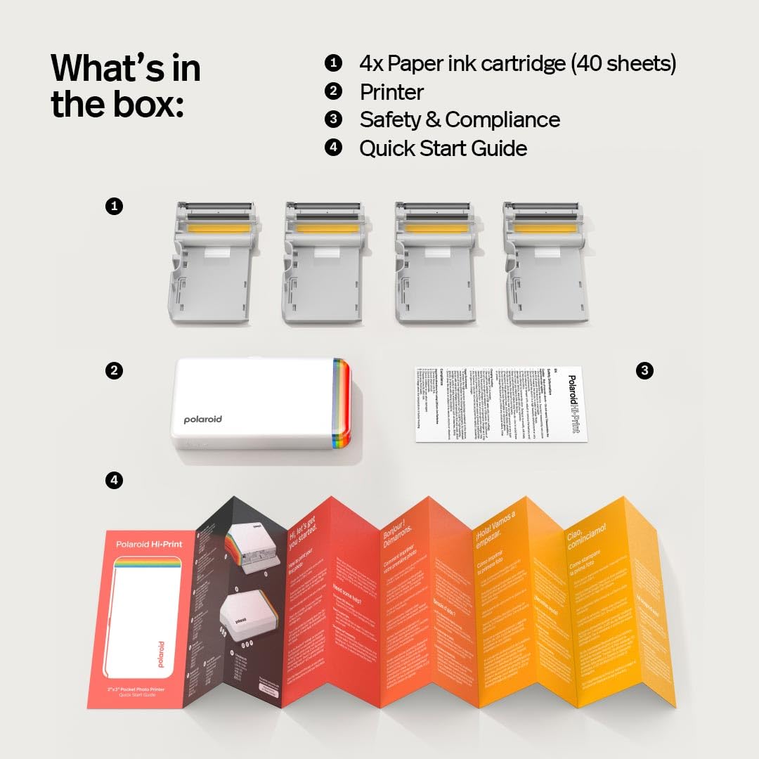 Polaroid Hi-Print uses 30% recycled materials in its build.