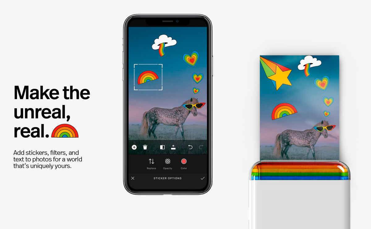 Polaroid Hi-Print on-the-go printing from your phone.