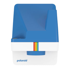 Polaroid Now 2 blue front view, compact design for on-the-go photography.