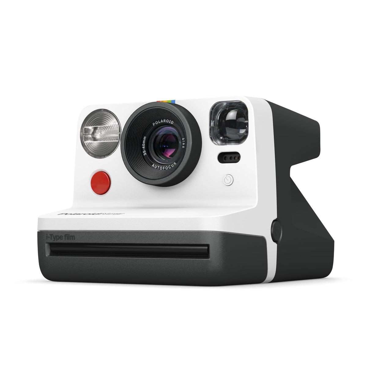 Polaroid Now 2 Gen Black product shot highlighting iconic design for instant memories.