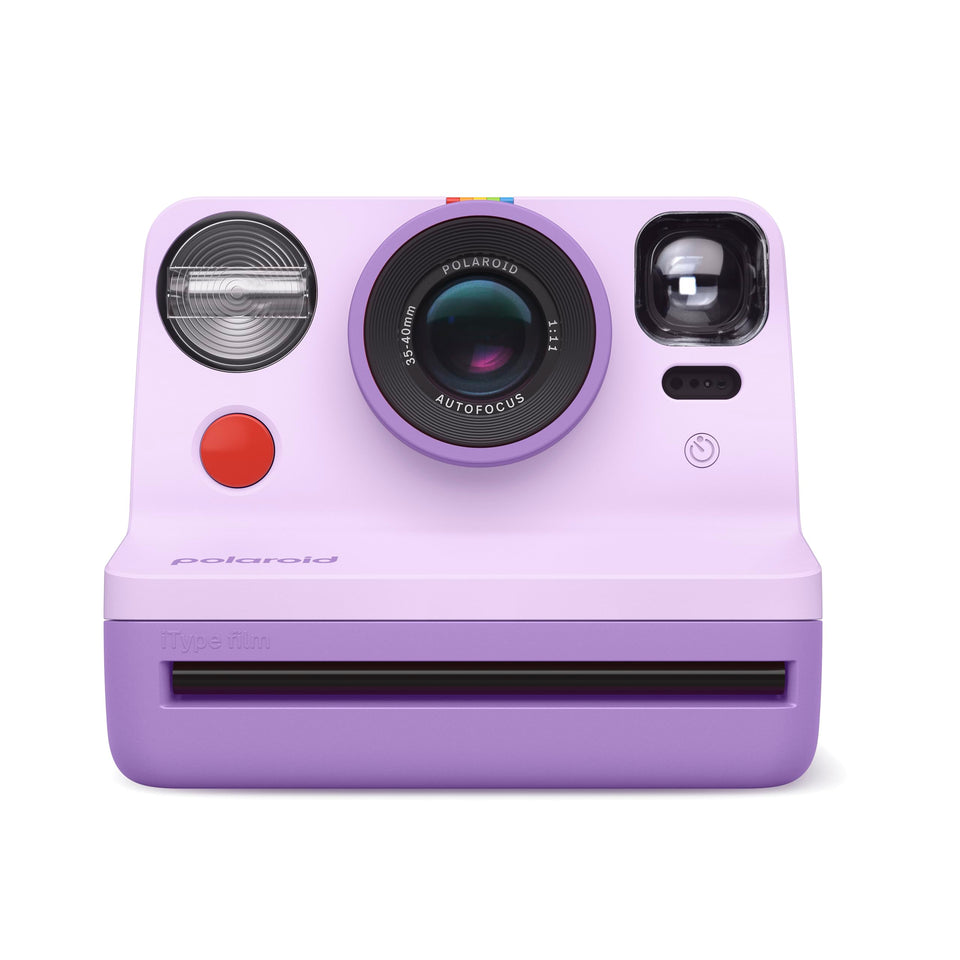 Polaroid Now 2nd Gen Purple front view showing iconic design for instant memories