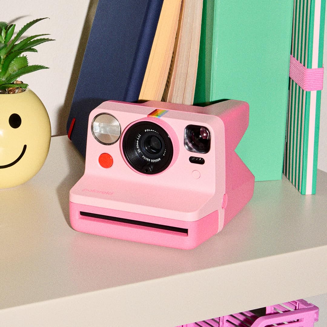 Polaroid Now 3rd Gen Pink iconic design, modern materials with classic nostalgia.