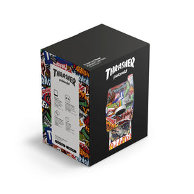 Unique hydro-dipped finish on Polaroid Now 3rd Gen Thrasher Edition