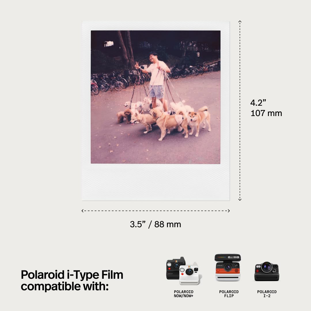 Polaroid Now camera-friendly film pack for on-the-go instant portraits.
