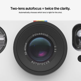 Polaroid Now Renewed packaging highlights refurbished quality and savings.